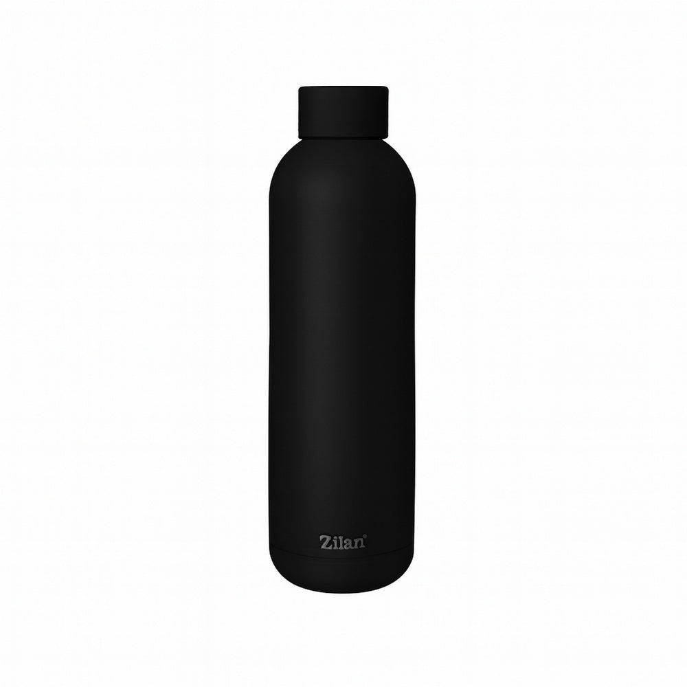 Sticla sport termos ZILAN, 500ml, inox, pereti dublii, mentine 24h rece / 12h cald, ZLN9840, negru