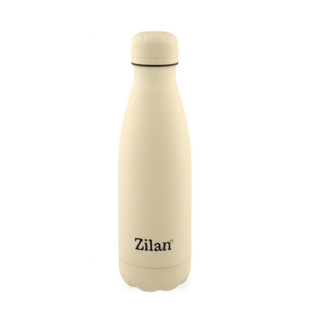 Sticla termos ZILAN, 500ml, inox SUS304, mentine 24h rece / 18h cald, ZLN0821, crem