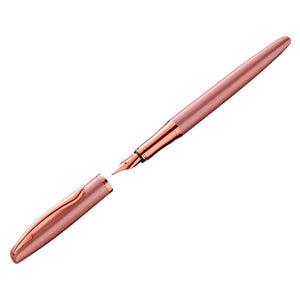 Stilou Pelikan Jazz Noble Elegance 821698, varf M, corp metalic, Pink Rose