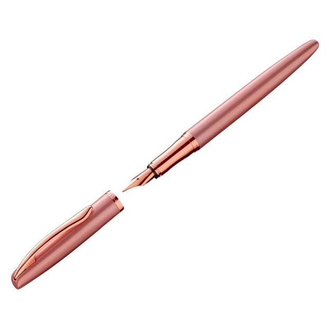 Stilou Pelikan Jazz Noble Elegance 821698, varf M, corp metalic, Pink Rose