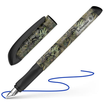 Stilou Schneider Voice, penita iridium M, alimentare rezerve, grip ergonomic, corp plastic negru, model jungle