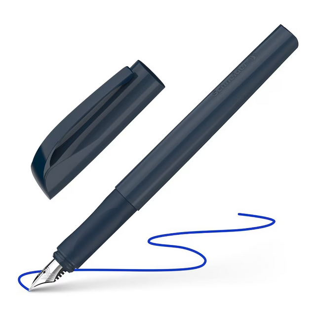 Stilou Schneider Xpect STI169 / 1690 11, varf M, alimentare rezerve, corp plastic space blue, grip cauciucat