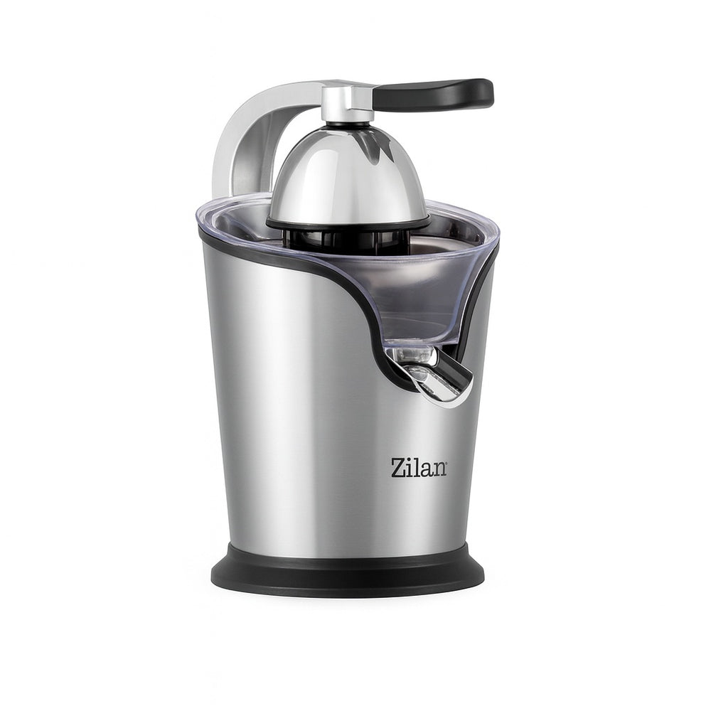 Storcator de citrice Zilan ZLN1765 – 500W, inox, 2 conuri, anti-picurare, maner aluminiu, antiderapant