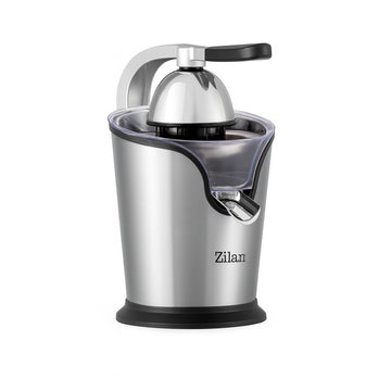 Storcator de citrice Zilan ZLN1765 – 500W, inox, 2 conuri, anti-picurare, maner aluminiu, antiderapant