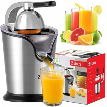 Storcator de citrice Zilan ZLN1765 – 500W, inox, 2 conuri, anti-picurare, maner aluminiu, antiderapant