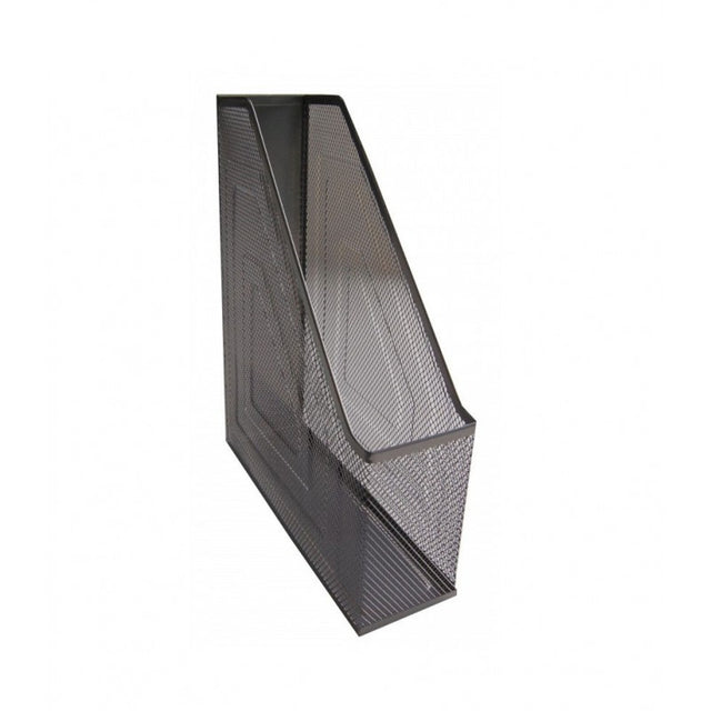 Suport documente Office Cover, 7.5cm, vertical, plasa metalica, negru