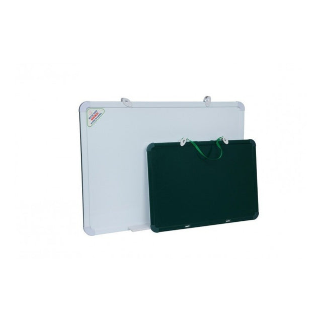 Tabla magnetica cu 2 fete CNX, 200x100cm, alb, verde, pentru perete