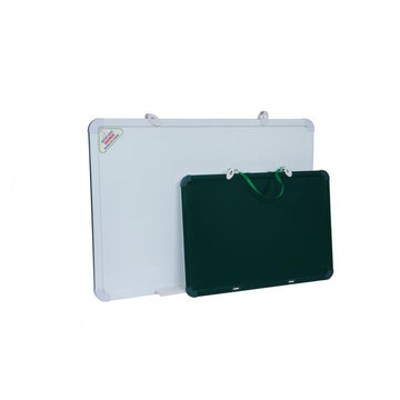 Tabla magnetica cu 2 fete CNX, 97x67cm, alb, verde, pentru perete