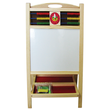 Tabla magnetica educativa cu 2 fete CNX KXM-812, alb, verde, + 4 markere si numaratoare
