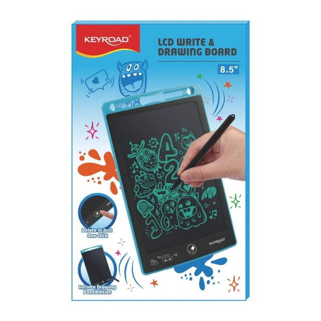 Tableta copii Keyroad KR973331, 8.5 inch LCD, pentru scris si desenat, multicolor