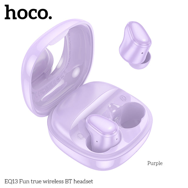Casti Wireless Hoco EQ13, Ear Buds, BT 5.3, 180h StandBy, 400mAh, Mirror Case, Funtrue - M
