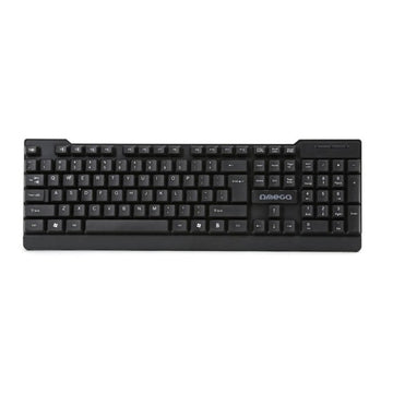 Tastatura Omega Ergonomic OK055B, USB, design modern, cablu 1.5m, negru