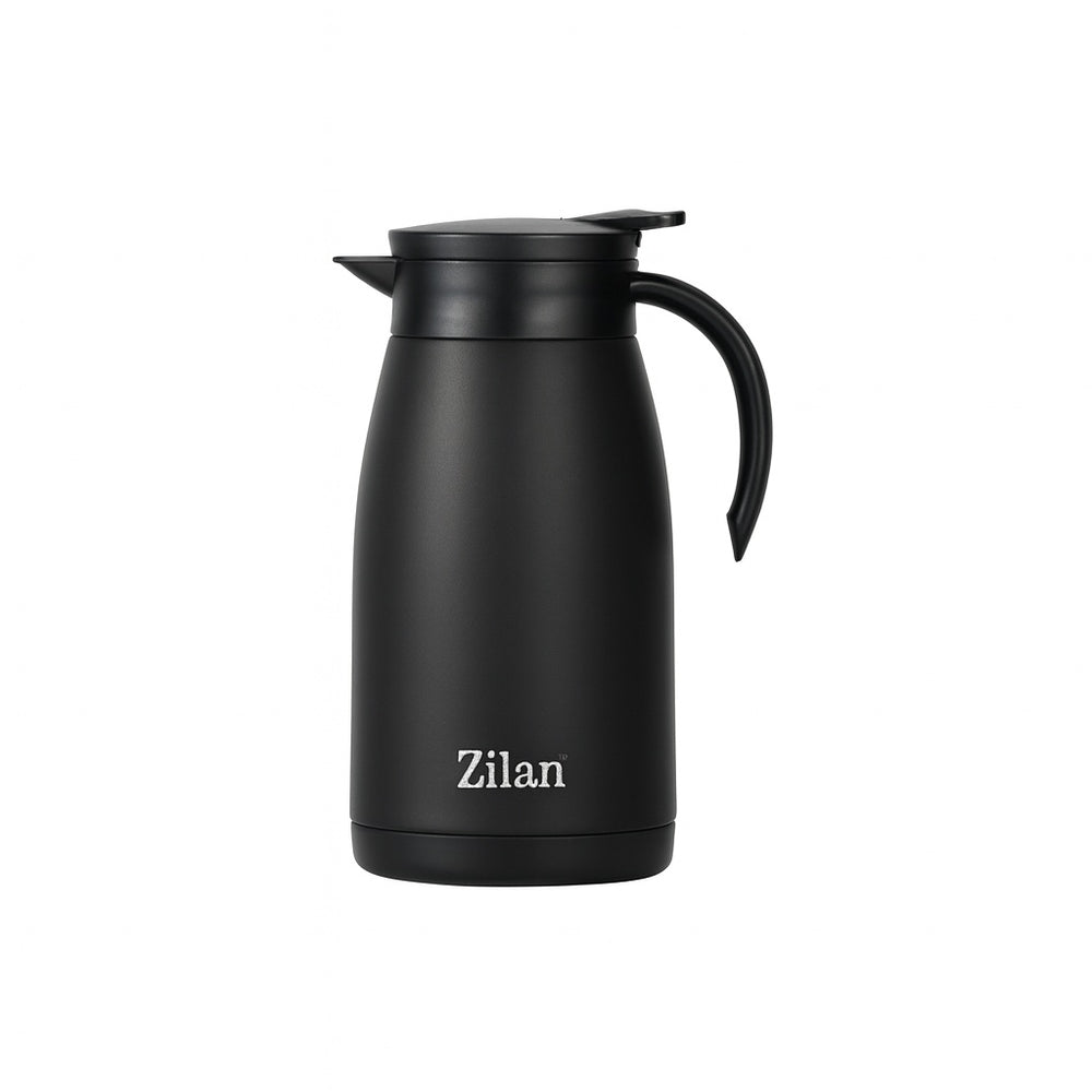 Termos Zilan, 1L, otel inoxidabil SUS304, izolare termica 18/24h, ZLN0767, negru