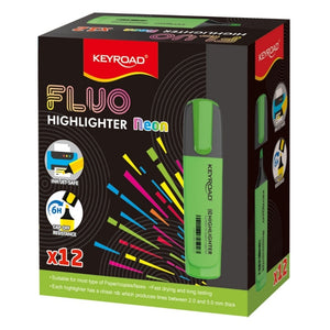 Textmarker Keyroad KR972167, varf tesit, verde