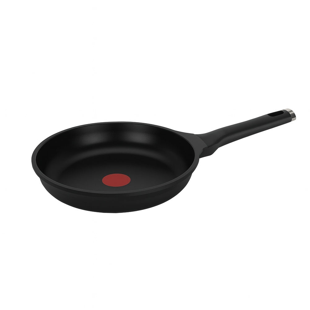 Tigaie gatit ZILAN, 24cm, invelis marmura 6 straturi aluminiu, indicator temperatura maner detasabil, ZLN0705, negru