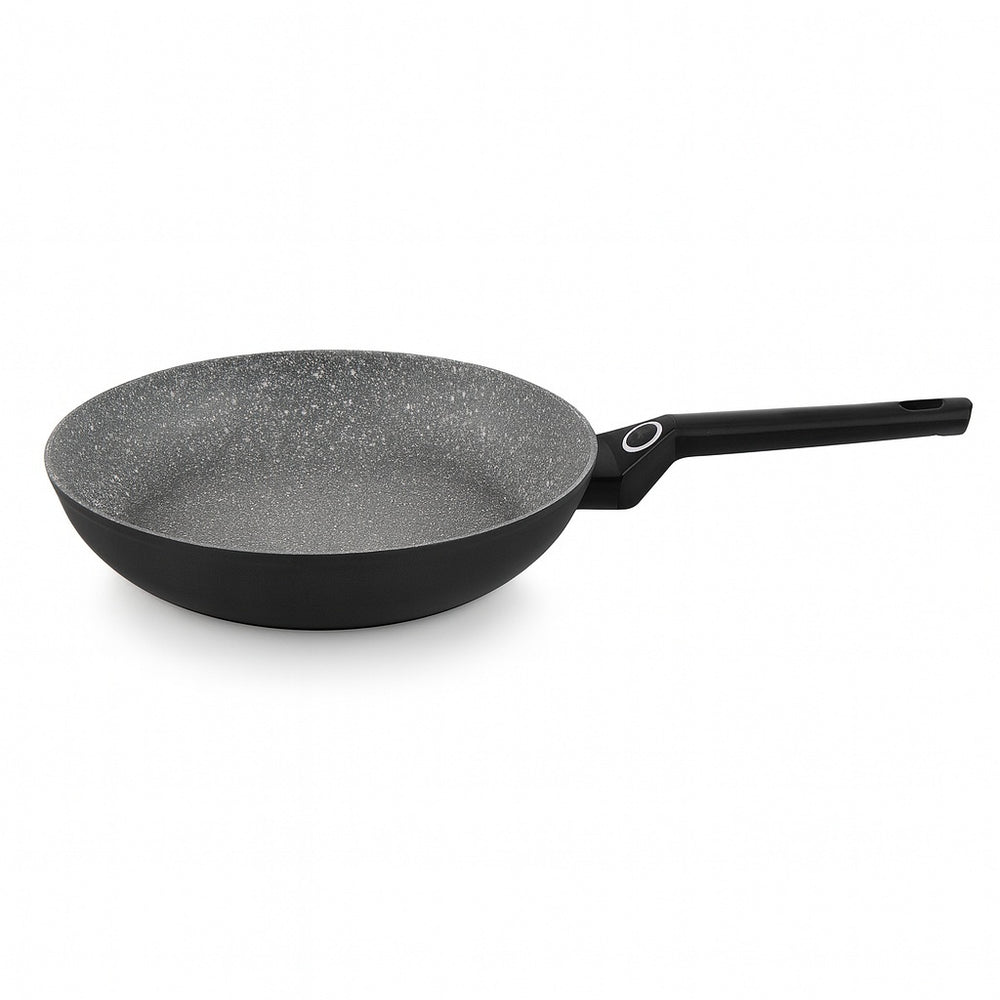 Tigaie universala ZILAN, 26cm, aluminiu interior granit Non Stick PFOA Free, maner soft touch, ZLN3307, gri