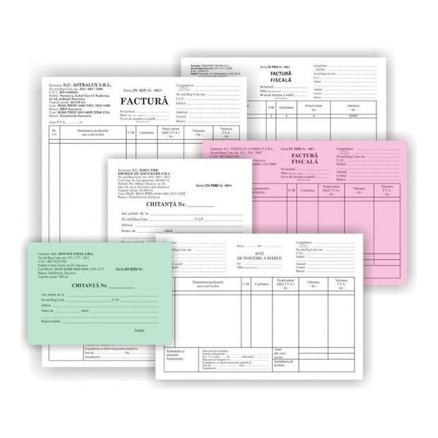 Tipizat - carnet - A6, 2 exemplare, autocopiativ, carnet 50 seturi