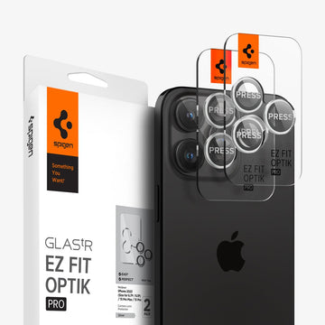 Folie Camere pentru iPhone 15, Pro/ 15 Pro Max, AutoAlign, Lens KIT - Titan Sliver