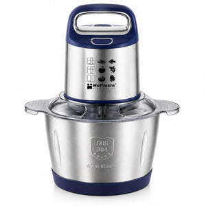 Tocator Electric Hoffmans HM-8847, 1800W, Bol Inox SUS304 3.5L, 4 Lame Tip S, Motor cu Cupru Pur, Argintiu/Albastru