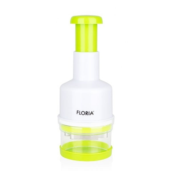 Tocator manual ceapa FLORIA, 9x23cm, plastic, lama inox, ZLN2614, alb