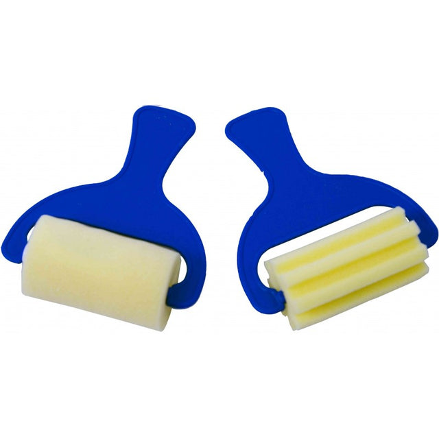 Accesorii creatie trafalet burete lat cu maner PVC Colorarte, HMS1007, 2 bucati/set, simplu+liniar