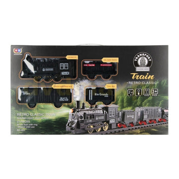 Tren MegaCreative 569293, Retro Classic Train electric, 21 piese