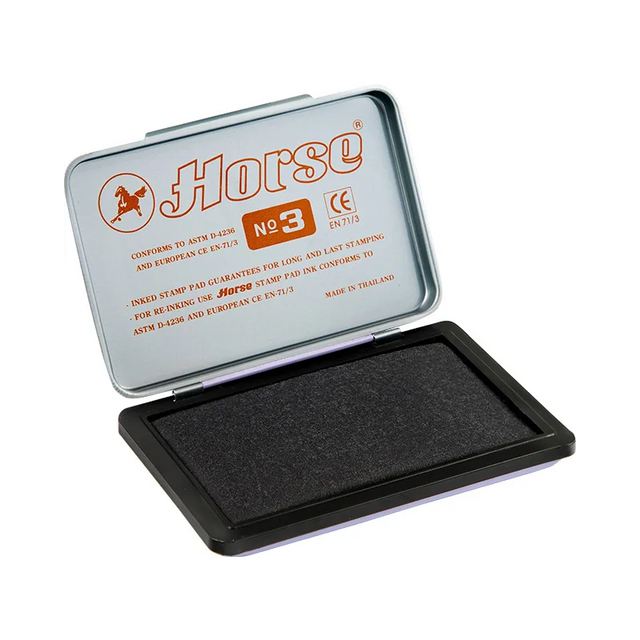 Tusiera Horse nr.3 140-1025, tusata, plastic, negru, 58x90mm