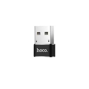 Adaptor OTG Transfer Hoco UA6, USB-C la USB-A - Negru
