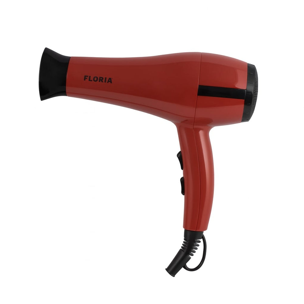 Uscator de par Floria ZLN8984, 1800W, 3 trepte temperatura, 2 trepte viteza, jet aer rece, grila ceramica cu ioni, concentrator, rosu