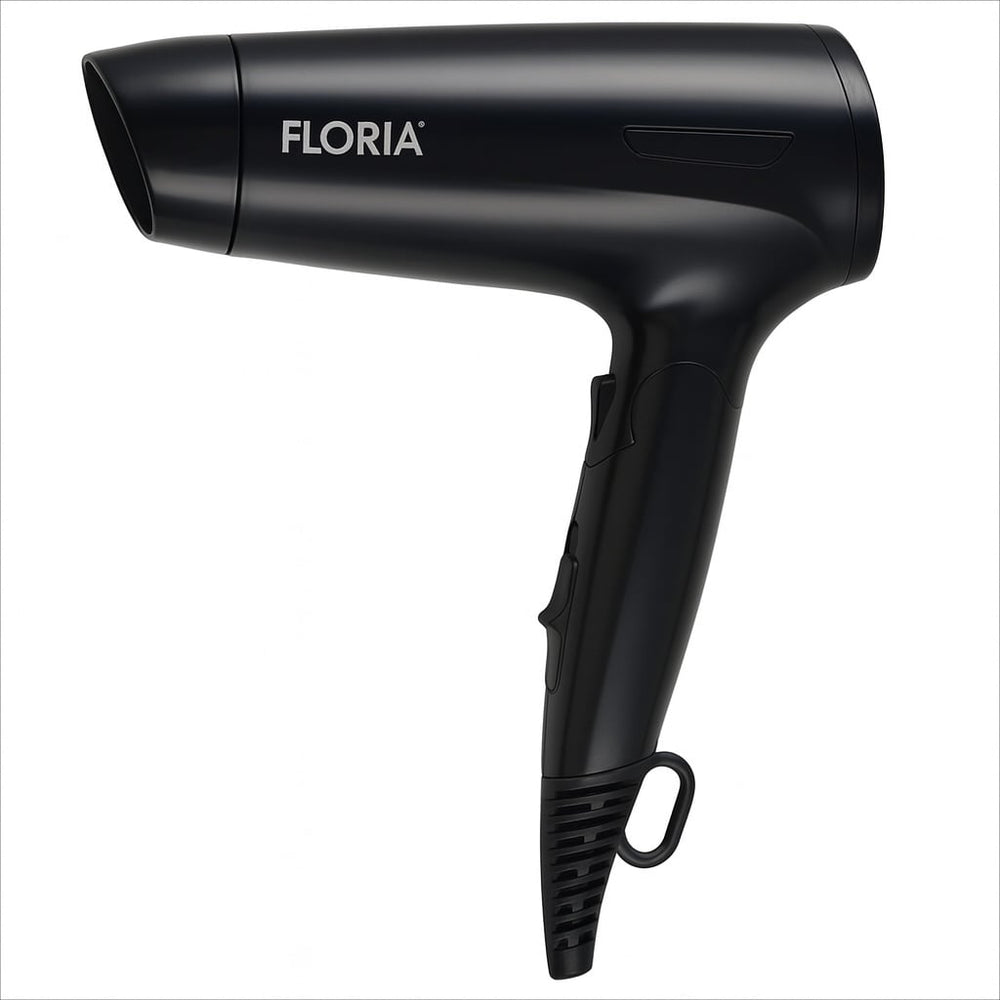 Uscator de par Floria ZLN9402, 1600W, 3 trepte temperatura, 2 trepte viteza, functie ionica, aer rece, maner pliabil, protectie supraincalzire, negru