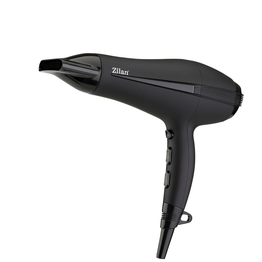 Uscator de par Zilan ZLN9167, 2200W, 3 trepte temperatura, 2 trepte viteza, functie ionica, aer cald si rece, concentrator si difuzor, negru