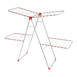 Uscator rufe ZILAN SCARLATTO, 33m, metal anticoroziv, pliabil ajustabil, ZLN4229, gri