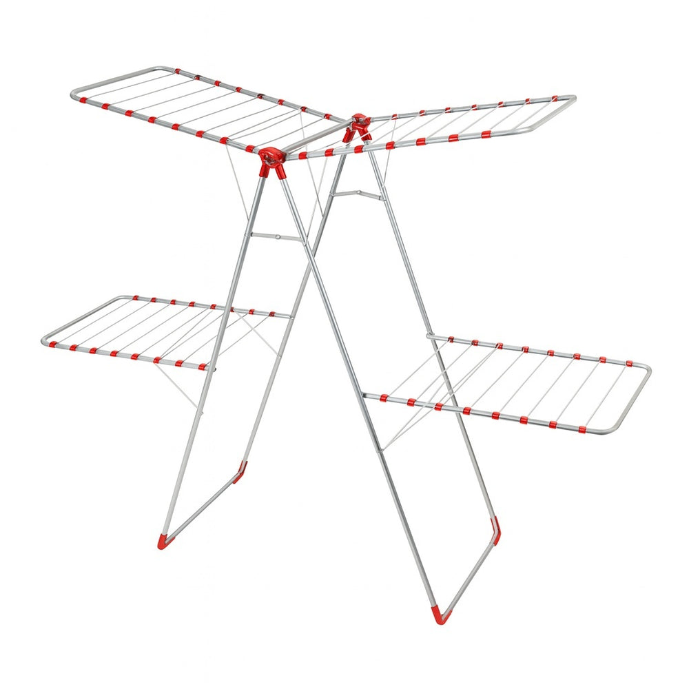 Uscator rufe ZILAN SCARLATTO, 33m, metal anticoroziv, pliabil ajustabil, ZLN4229, gri