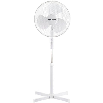 Ventilator 16 cu picior Platinet PSF1616W, 40W, 3 viteze, stanga/dreapta, baza 50x50, h 120cm, alb