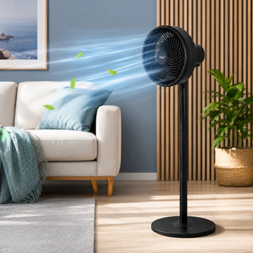 Ventilator aer cu picior Zilan ZLN2556, 65W, 3 trepte viteza, oscilatie, negru