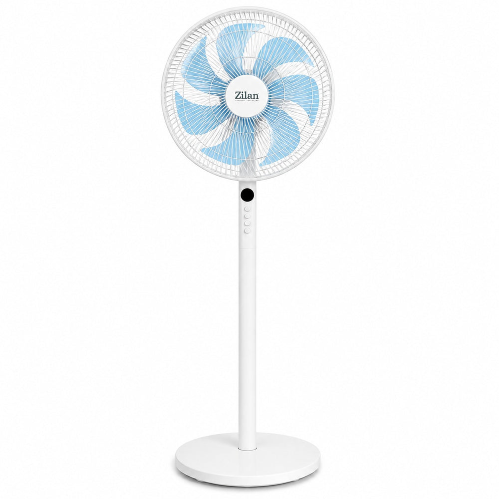 Ventilator cu picior 3in1 Zilan ZLN3765, 60W, 9 viteze, telecomanda, alb