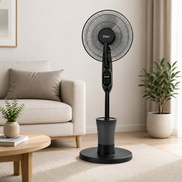 Ventilator cu pulverizare Zilan ZLN0977, 75W, 3 trepte viteza, timer, telecomanda, negru