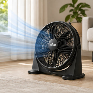 Ventilator cu suport Zilan ZLN2362, 75W, 50 cm, 3 viteze, negru