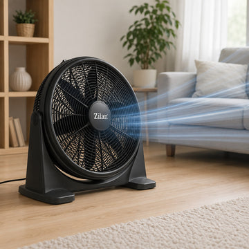 Ventilator cu suport Zilan ZLN2362, 75W, 50 cm, 3 viteze, negru