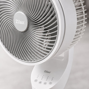 Ventilator de aer Zilan ZLN1016, 60W, 3 trepte viteza, timer, telecomanda, negru
