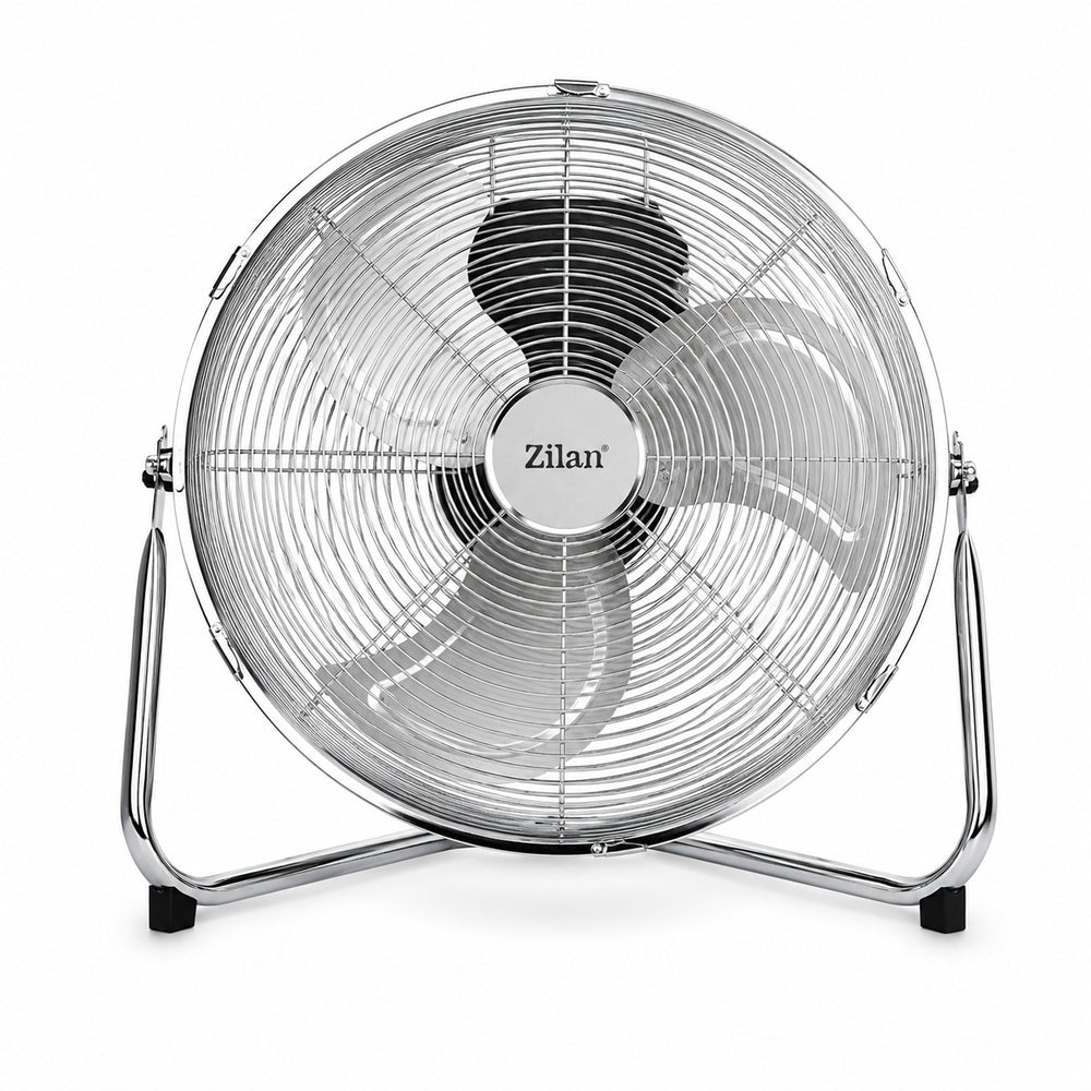Ventilator inox cu suport Zilan ZLN2348, 50W, 36 cm, 3 viteze, argintiu