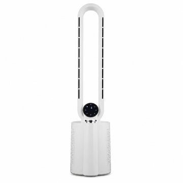 Ventilator turn fara palete Zilan ZLN1117, 40W, umidificare si ionizare, LED Touch, alb
