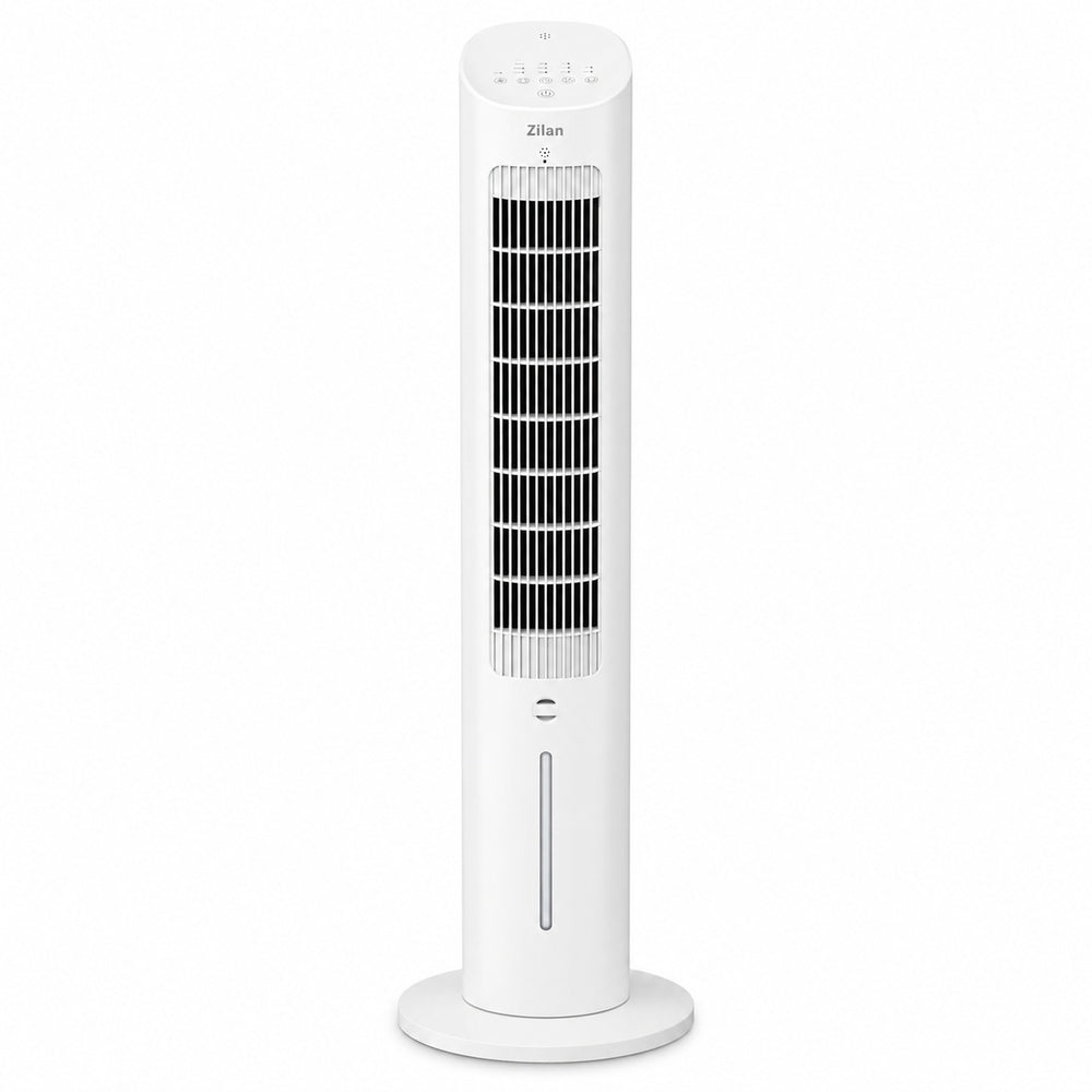Ventilator turn Zilan ZLN1030, rezervor 3L, Touch, 3 trepte, Timer 12h, racire eficienta