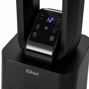 Ventilator turn Zilan ZLN1087, fara palete, 50W, Timer, display LED, telecomanda, design modern