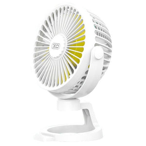 Cooler XO MF78, Mini Ventilator de Birou, Reincarcabil, 4 inch, 3 Viteze, 1200MAh - Alb