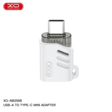 Adaptor OTG Transfer XO NB256C, USB-A la MicroUSB, 480Mps - Alb