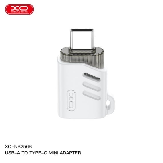 Adaptor OTG Transfer XO NB256C, USB-A la MicroUSB, 480Mps - Alb