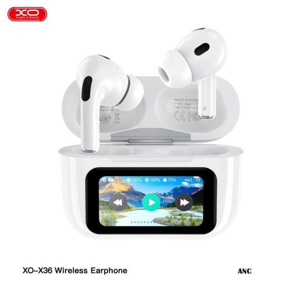 Casti Wireless XO X36, Ear Buds, BT 5.4, 300mAh, LCD Smart - Alb
