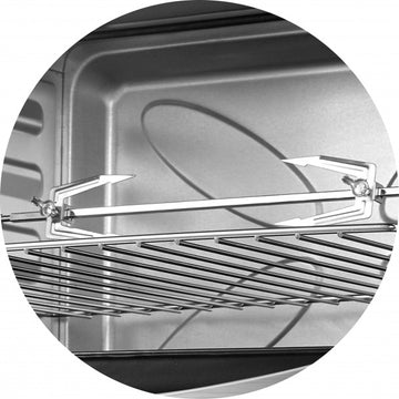 Zilan Cuptor electric ZLN1024 Rozerin, 2000 W, 45 L, convectie, temperatura reglabila, timer 60 min, geam dublu, negru