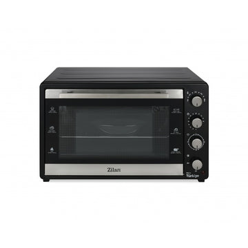 Zilan Cuptor electric ZLN3480, 2500 W, 80 L, ventilator, geam dublu, termostat reglabil, negru